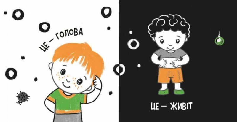Моє тіло. Моя контрастна книжка – Мірошниченко Н. (Укр) Ранок (9789667615840) (517195) - Зображення 2