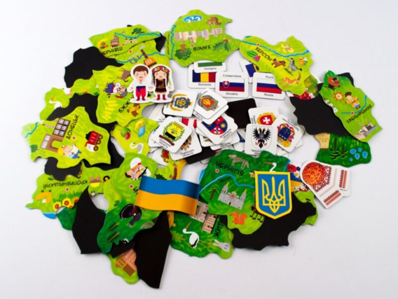 Магнітна карта-пазл Мандруємо Україною Зірка 73420 (9789663333816) (286329) - Зображення 4