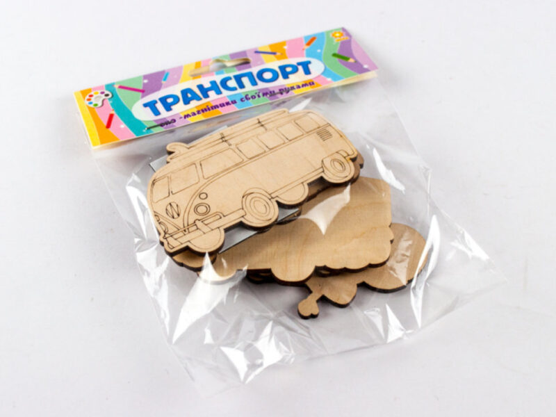 Дерев'яні іграшки-магніт Транспорт Зірка 100817 (2000001008171) (292665) - Зображення 3