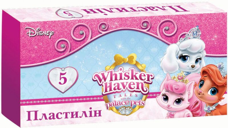 Пластилін Для малят із воском 5 кольорів Серія Palace Pets (267094)