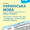 Українська мова 10 клас (рос. школи): календарно-тематичний план з урахуванням компетентнісного потенціалу предмета Ранок Ф812030У (9786170942197) (292654)