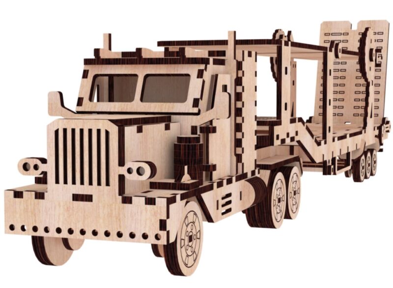 Peterbilt Transporter. Дерев'яний 3Д конструктор Зірка 108689 (9786176341482) (304488) - Зображення 2