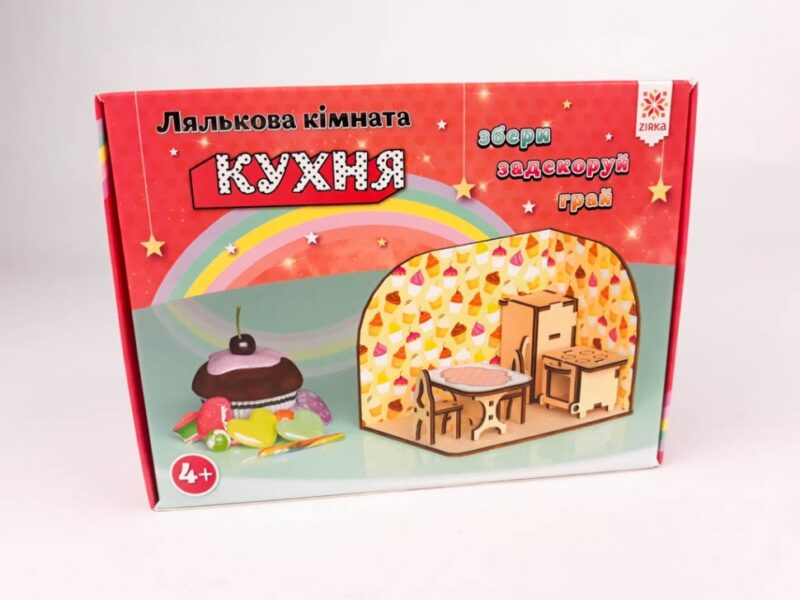 Лялькова кімната Кухня. Дерев'яний 3Д конструктор Зірка 115454 (9786176341635) (309713) - Зображення 8