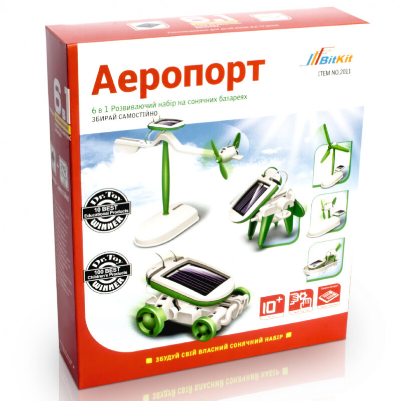 Аеропорт - 6 в 1. Розвиваючий набір на сонячних батареях BitKit 2011 (4820207390058) (312116)