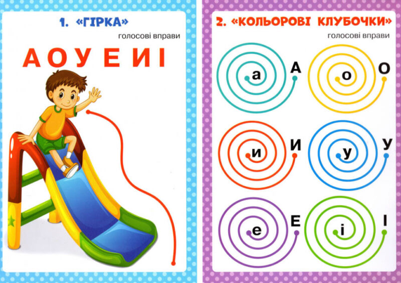 Логопедичні таблиці Звуконаслідувальні та голосові вправи 16 карток (Укр) Ранок (9789668082061) (312564) - Зображення 2