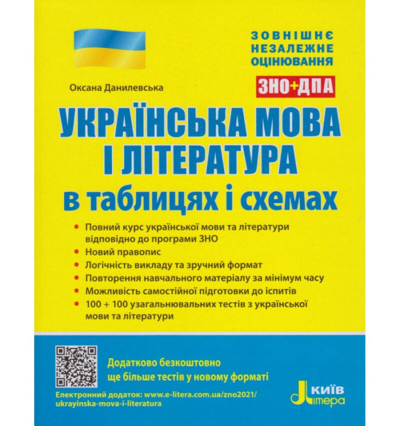 ЗНО + ДПА Українська мова і література в таблицях і схемах (Укр) Літера Л1038У (9789669450388) (432055) - Зображення 2