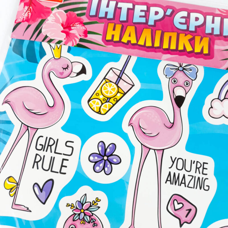 Інтер'єрні наліпки Фламінго (Укр) Ranok-Creative 15181009У (4823076146313) (349884) - Зображення 3