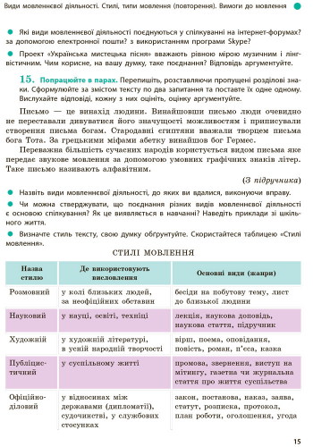 Українська мова. Підручник для 9 кл. ЗНЗ. ГОСЗАКАЗ - Зображення 8