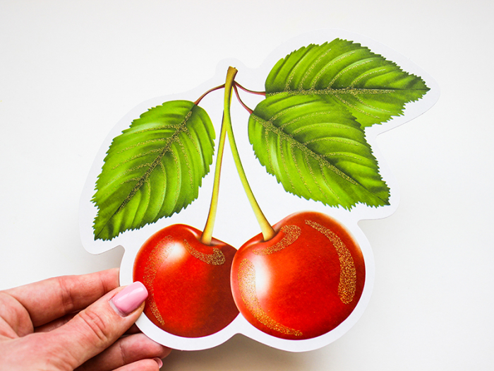 Набір прикрас із блискітками.Фрукти(ред.) - Зображення 2