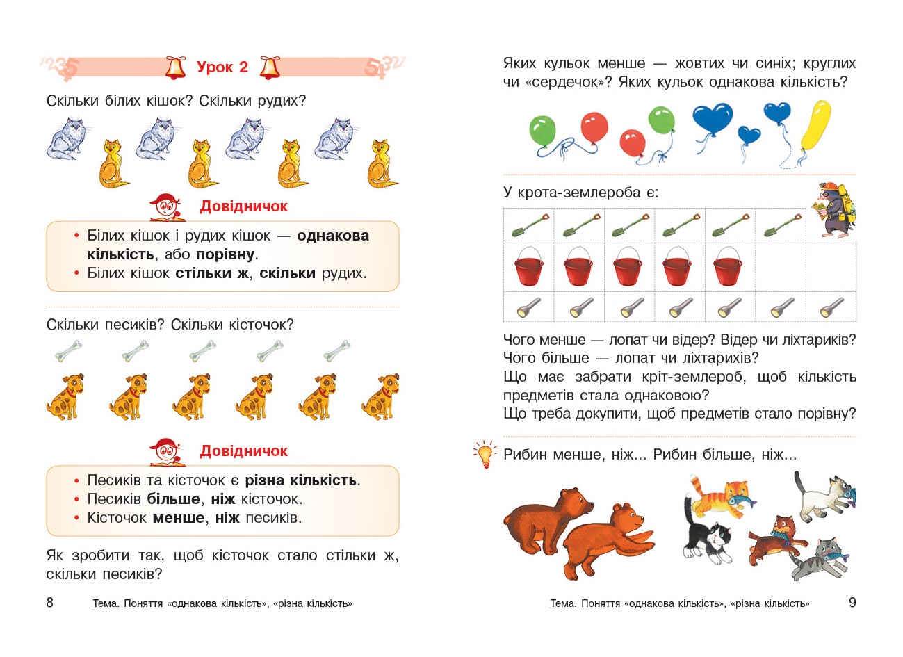 Математика. Підручник для 1 кл. ЗЗСО (Гісь, Філяк) - Зображення 5