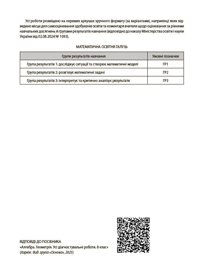 Алгебра. Геометрія. Усі діагностувальні роботи. 8 клас КЗП030 - Зображення 6