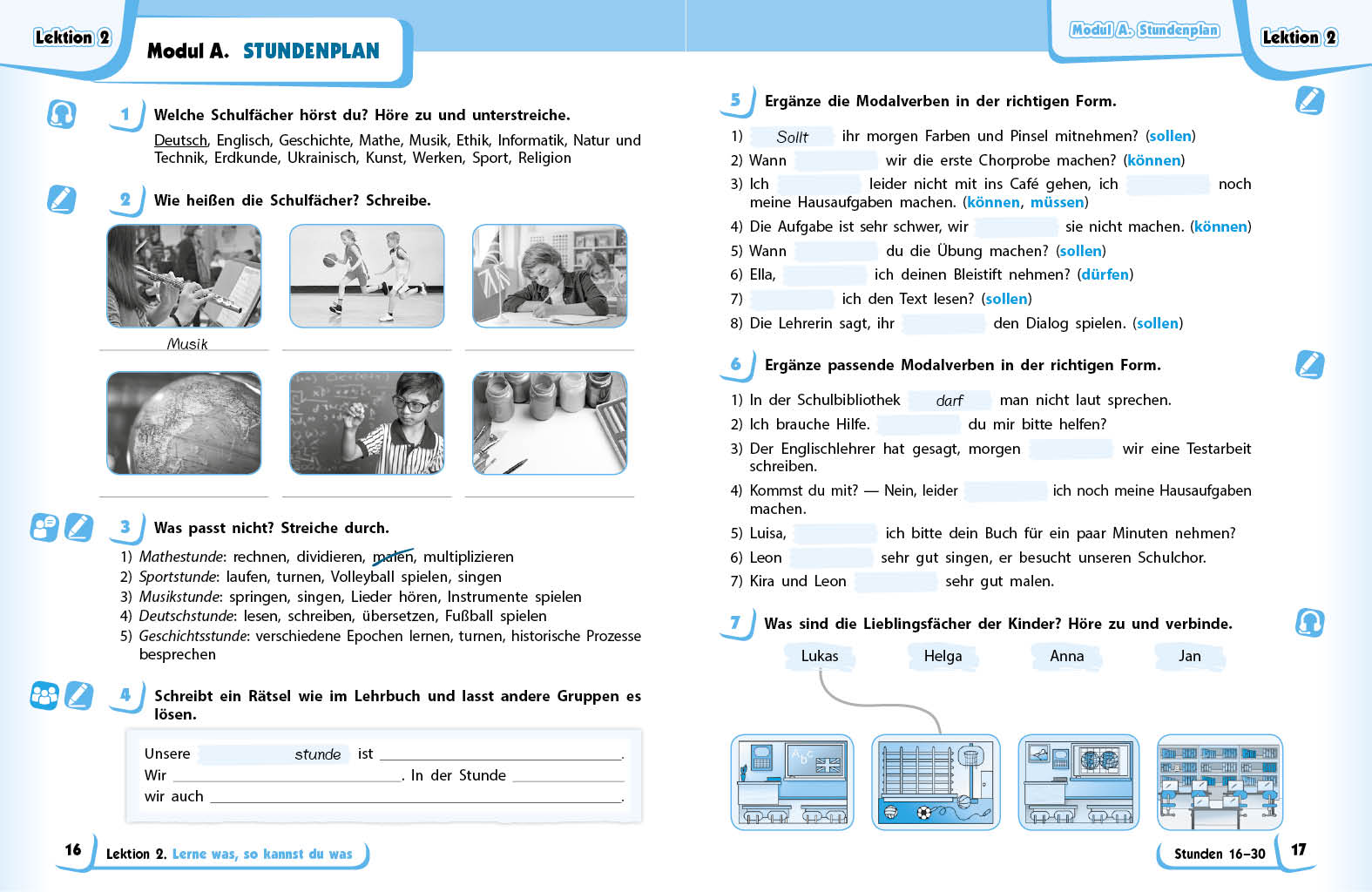 РЗ. Німецька мова. 5(5) кл. (до підр. Deutsch mit Trueffel!) - Зображення 4
