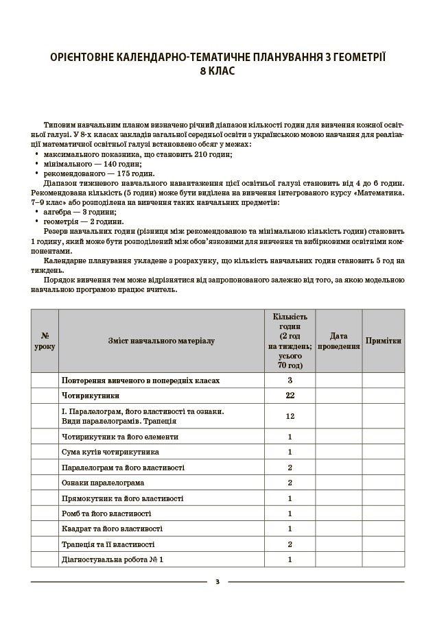 Геометрія. 8 клас (до всіх чинних модельних навчальних програм). Мій конспект. Матеріали до уроків ПМР008 - Зображення 5