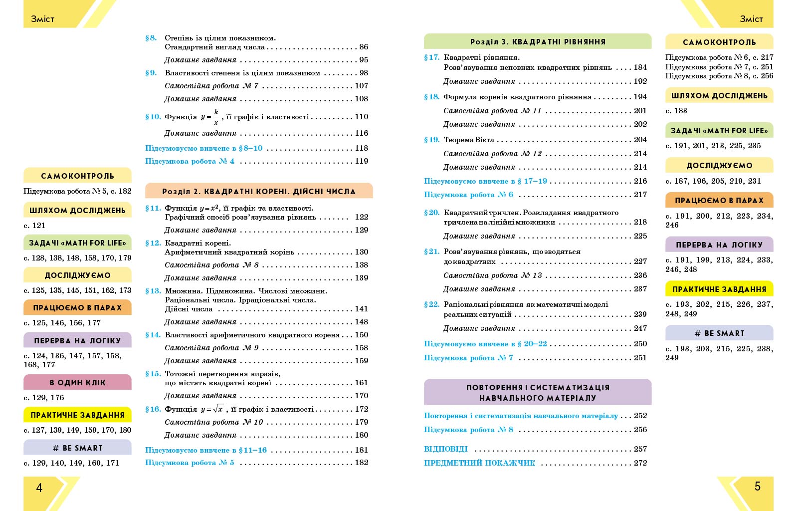 Алгебра. Підручник для 8 класу ЗЗСО (авт. Н. С. Прокопенко та ін.) НУШ - Зображення 4