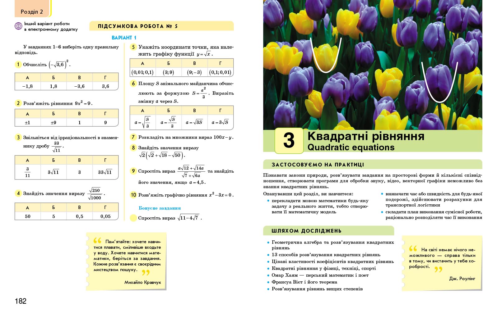 Алгебра. Підручник для 8 класу ЗЗСО (авт. Н. С. Прокопенко та ін.) НУШ - Зображення 9