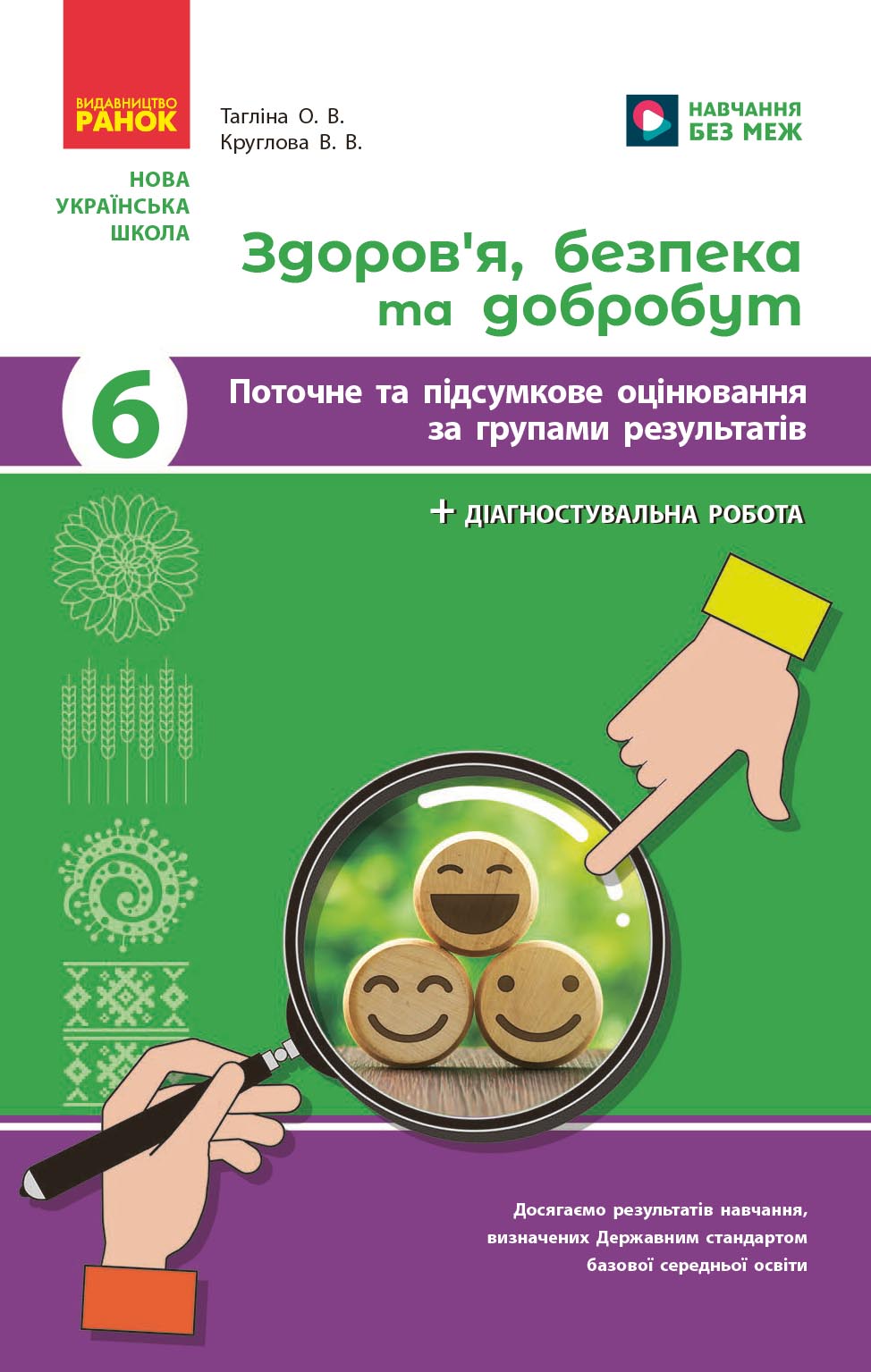 Здоров'я, безпека та добробут. 6 кл : поточне та підсумкове оцінювання за групами результатів