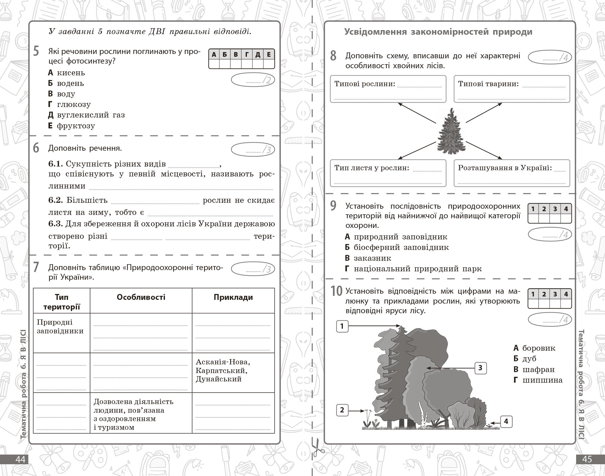 Довкілля. 5 кл : поточне та підсумкове оцінювання за групами результатів - Зображення 6