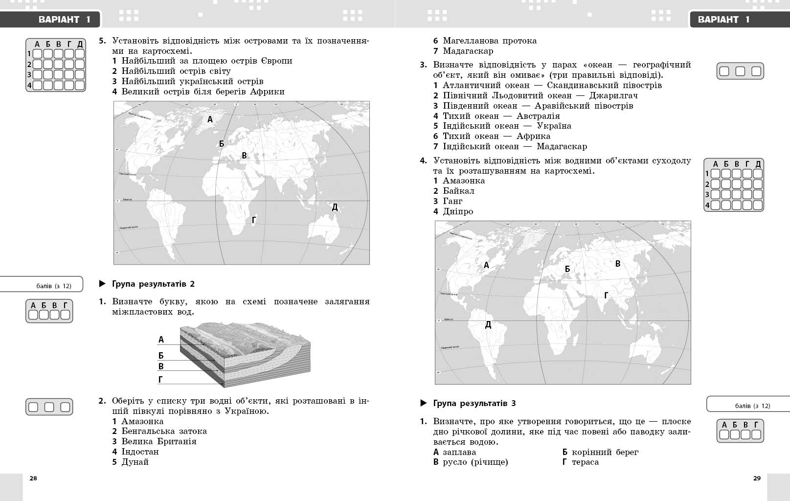 Географія. 6 клас. Поточне та підсумкове оцінювання за групами результатів - Зображення 8