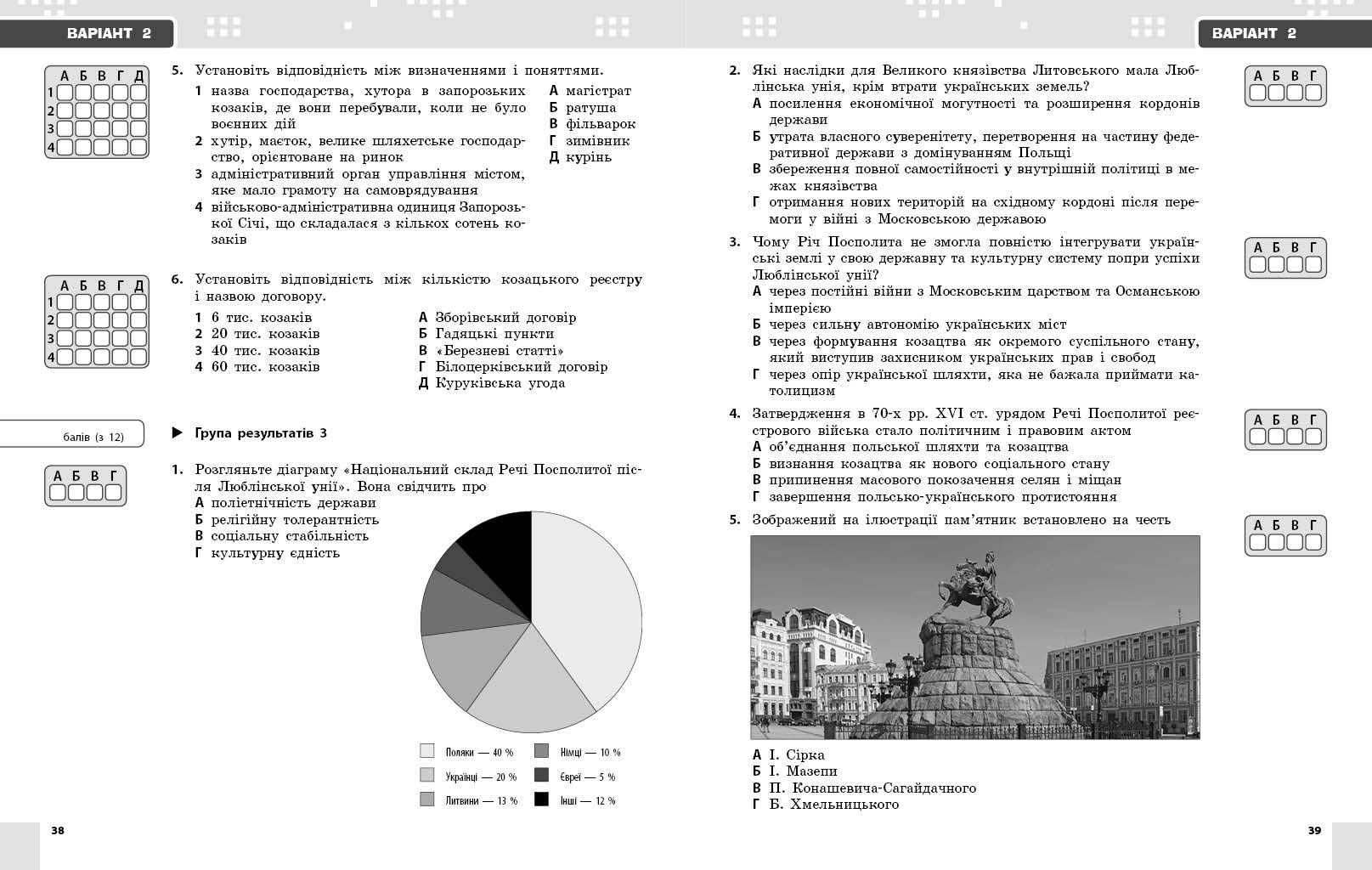 Історія України. 8 клас. Поточне та підсумкове оцінювання за групами результатів (+діагностувальна р - Зображення 8